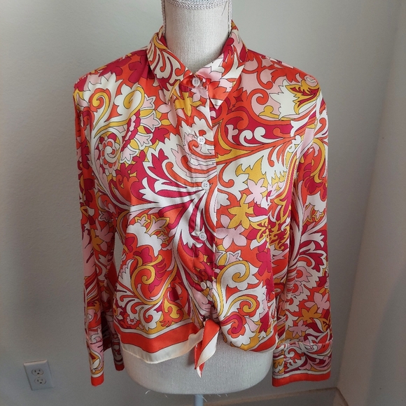 Zara satin blouse size L - Picture 4 of 12